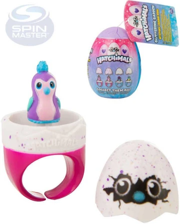 Spin Master Hatchimals set prstýnek s figurkou ve vajíčku 8cm s překvapením Spin Master Hatchimals set prstýnek s figurkou ve vajíčku 8cm s překvapením