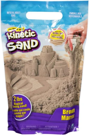 Spin Master Kinetic Sand hnědý 900g tekutý písek Spin Master Kinetic Sand hnědý 900g tekutý písek