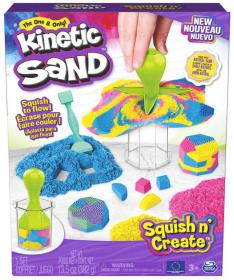 Spin Master Kinetic Sand Kelímková sada magický písek s nástroji a formičkami