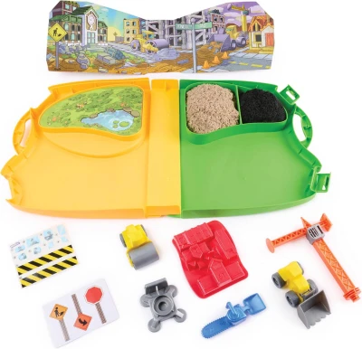 Spin Master Kinetic Sand kreativní set tekutý písek s doplňky v kufříku
