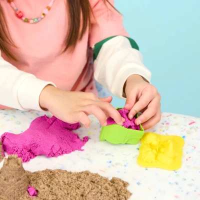 Spin Master Kinetic sand písčitá pláž kreativní set tekutý písek s nástroji