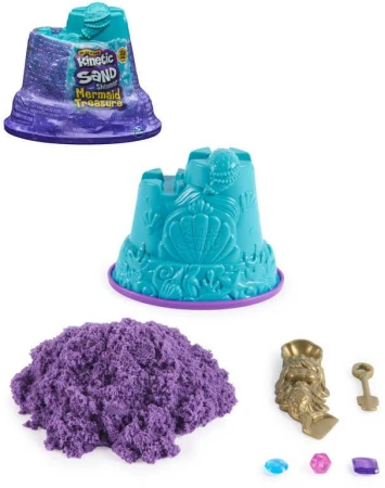 Spin Master Kinetic Sand Poklad mořské panny třpytivý písek s diamanty 3 barvy Spin Master Kinetic Sand Poklad mořské panny třpytivý písek s diamanty 3 barvy
