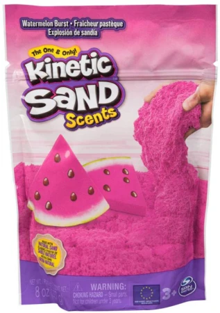 Spin Master Kinetic Sand růžový 28g ovocná vůně vodní meloun Spin Master Kinetic Sand růžový 28g ovocná vůně vodní meloun