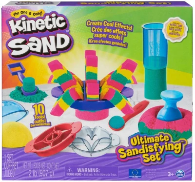 Spin Master Kinetic Sand velký herní set kinetický písek s formičkami a nástroji