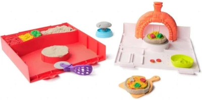 Spin Master Kinetic Sand výroba pizzy kreativní set kinetický písek s nástroji