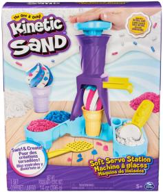 Spin Master Kinetic Sand zmrzlinárna kraetivní set tekutý písek s nástroji