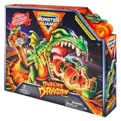 Spin Master Monster Jam Souboj s drakem herní set dráha s autíčkem