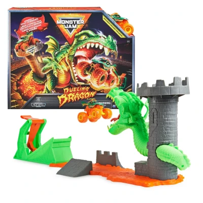 Spin Master Monster Jam Souboj s drakem herní set dráha s autíčkem