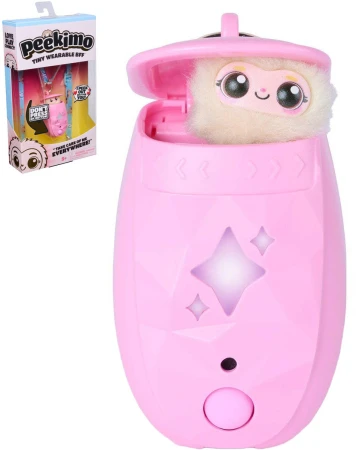 Spin Master PEEKIMO Zvířátko růžové interaktivní na baterie Světlo Zvuk