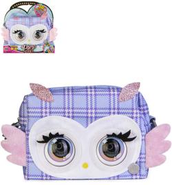 Spin Master Purse Pets Kabelka interaktivní sovička mrkací na baterie Zvuk PLYŠ