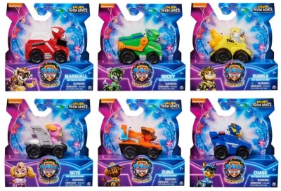 Spin Master Tlapková Patrola ve velkofilmu set mini autíčko s figurkou 6 druhů