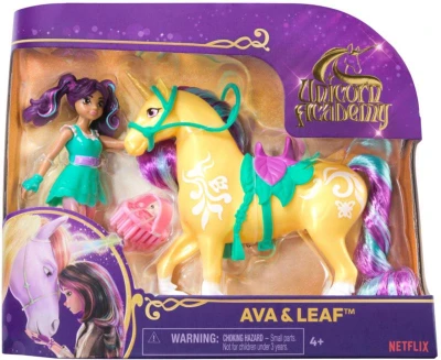 Spin Master Unicor Academy Ava a Leaf herní set 2 figurky s doplňky