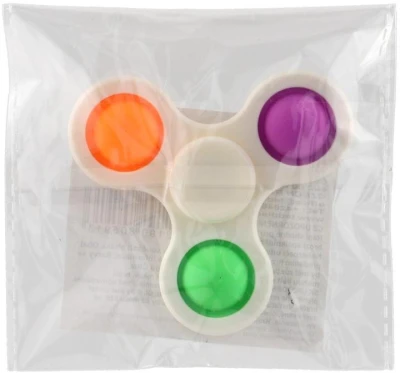 Spinner bubble pops fidget antistresový 2v1 s pop it bublinami 3 barvy