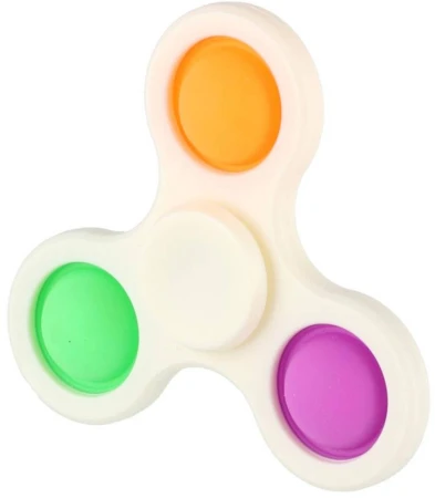 Spinner bubble pops fidget antistresový 2v1 s pop it bublinami 3 barvy