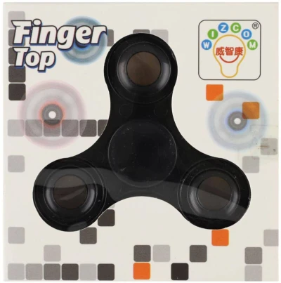 Spinner Finger Top fidget antistresový kov/plast 6 barev v krabičce