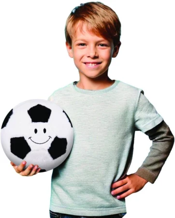 SPORTO Míč plyšový 30cm s obličejem 3 druhy (plyšová hračka)