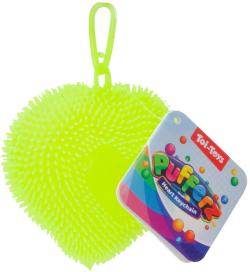 Srdce mačkací přívěsek s bodlinkami antistresový silikonový 6 barev