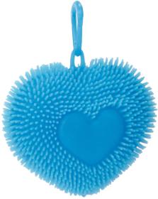 Srdce mačkací přívěsek s bodlinkami antistresový silikonový 6 barev