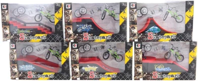 Šroubovací set rampa s BMX prstovým kolem a doplňky různé druhy kov