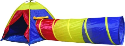 Stan s tunelem (domeček) prolézací domek pro děti 280 x 112 x 94 cm