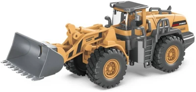 Stavební pracovní stroj plastový nakladač (buldozer) v krabici