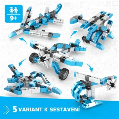 (stavebnice) Engino Inventor Letadlo 5 modelů 70 dílků skládačka 5v1