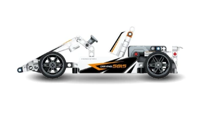 Stavebnice formule na zpětné natažení 187 dílků