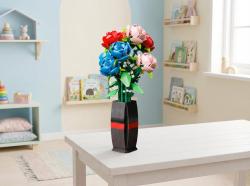 Stavebnice květy růže ve váze, 768 dílů