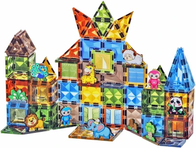 Stavebnice magnetická 116 dílků dům se zvířátky skládačka 3D Diamond