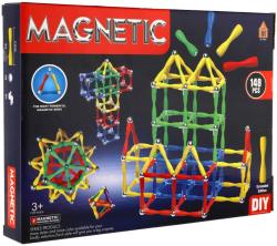 Stavebnice magnetická 148 dílků skládačka 3D plast/kov v krabici