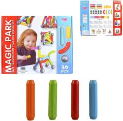 Stavebnice magnetická 36 dílků v krabici Stavebnice magnetická 36 dílků v krabici