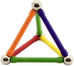 Stavebnice magnetická 99 dílků skládačka plast/kov v krabici