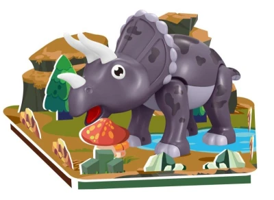 Magnetická stavebnica Triceratops 3D