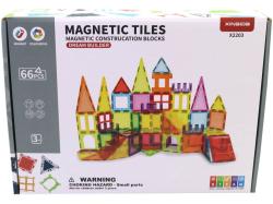 Stavebnice magnetická tvary 66 dílků