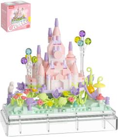 Stavebnice mini KOCO Letní hrad 412 dílků v průhledném boxu plast