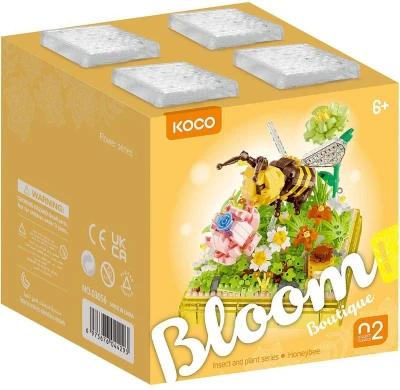 Stavebnice mini KOCO Včelka 688 dílků v průhledném boxu plast