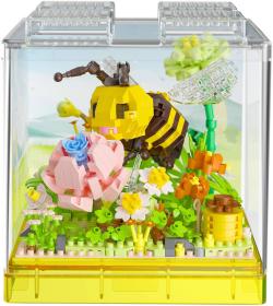 Stavebnice mini KOCO Včelka 688 dílků v průhledném boxu plast