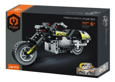Stavebnice motorka na zpětné natažení 183 dílků Stavebnice motorka na zpětné natažení 183 dílků