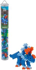 (stavebnice) Plus-Plus Dino Triceratops 2D/3D set 100 dílků v tubě plast