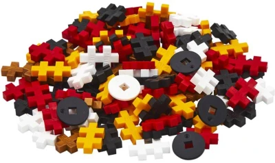 (stavebnice) Plus-Plus Lokomotiva 2D/3D set 100 dílků v tubě plast