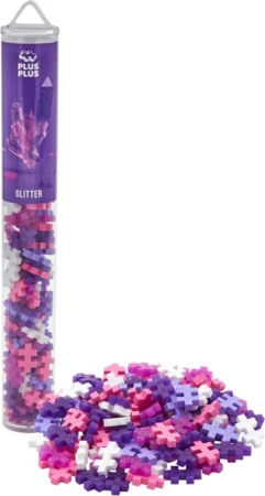 (stavebnice) Plus-Plus Třpytky 2D/3D set 100 dílků v tubě plast (stavebnice) Plus-Plus Třpytky 2D/3D set 100 dílků v tubě plast