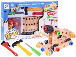 Stavebnice šroubovací konstrukční + dětské pracovní nářadí 80 dílů