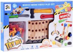 Stavebnice šroubovací konstrukční + dětské pracovní nářadí 80 dílů