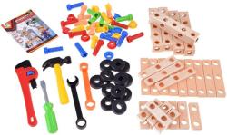 Stavebnice šroubovací konstrukční + dětské pracovní nářadí 80 dílů