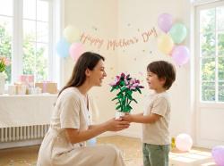 Stavebnice Zuanma Květ lilie, 1189 dílů