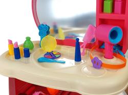 Stolek toaletní s kosmetikou se zrcadlem