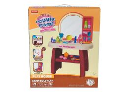 Stolek toaletní s kosmetikou se zrcadlem