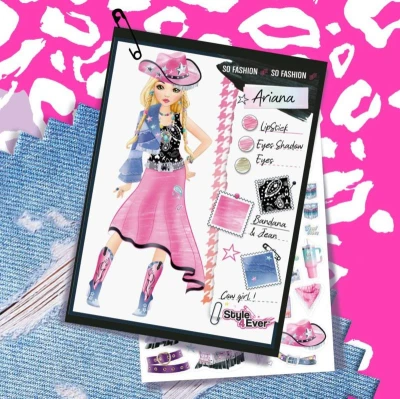 Style4Ever Návrhářské dětské módní studio Light-up na baterie Světlo