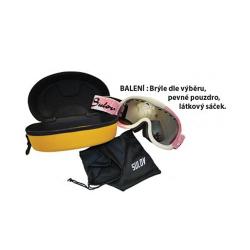 Sulov Monty bílo/červené dětské lyžařské brýle