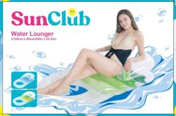 SUN CLUB Lehátko nafukovací matrace s opěrkou zad na vodu Modré